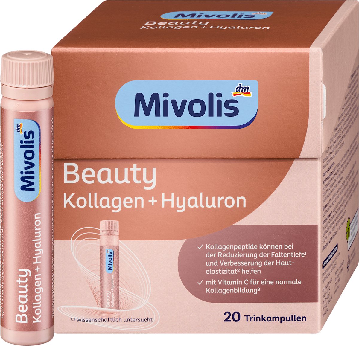 Mivolis Beauty Collageen + Hyaluron – 20 drinkampullen