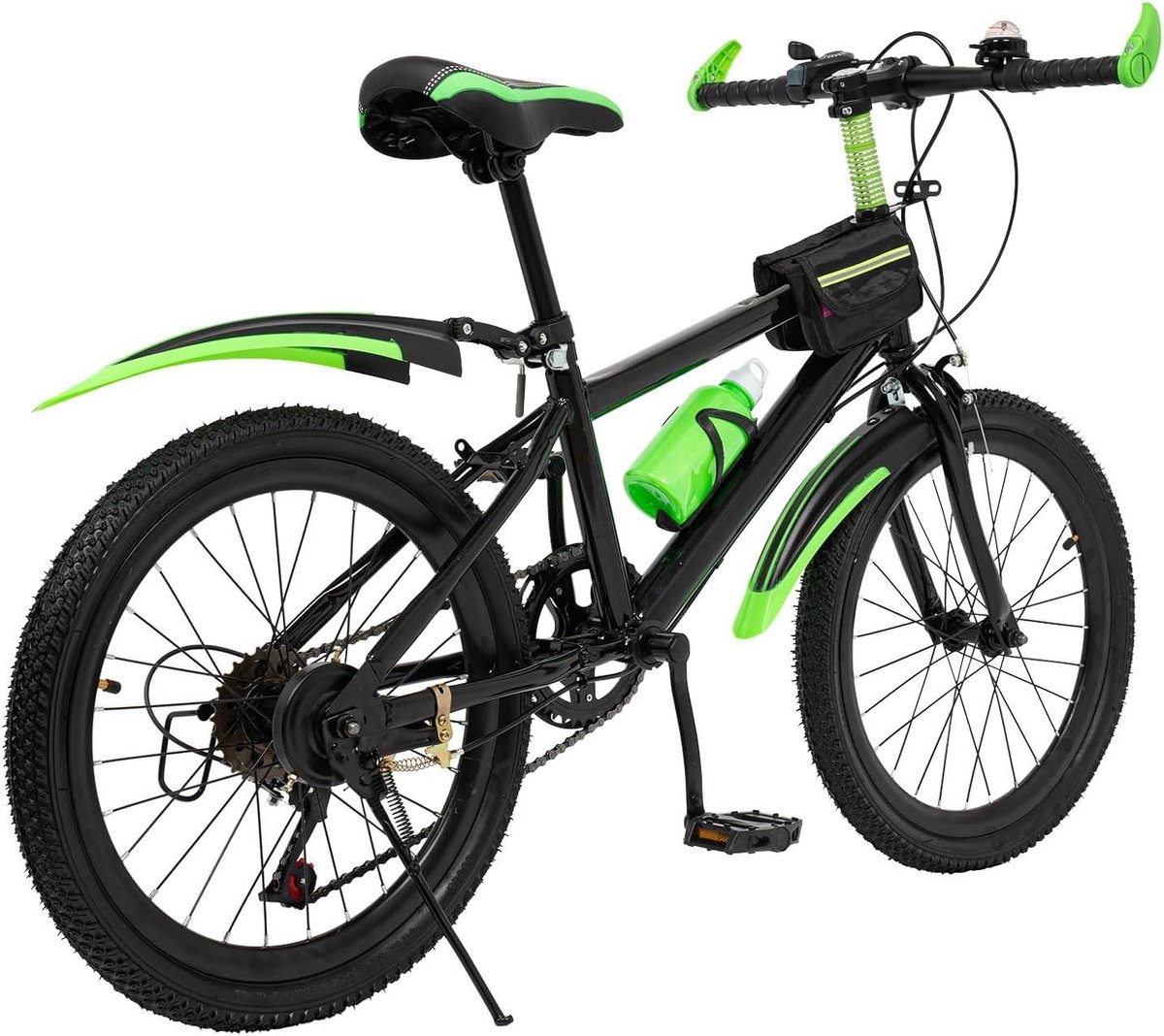 Kinderfiets Mountainbike Buitenritten Met drinkfles 20 inch Groen