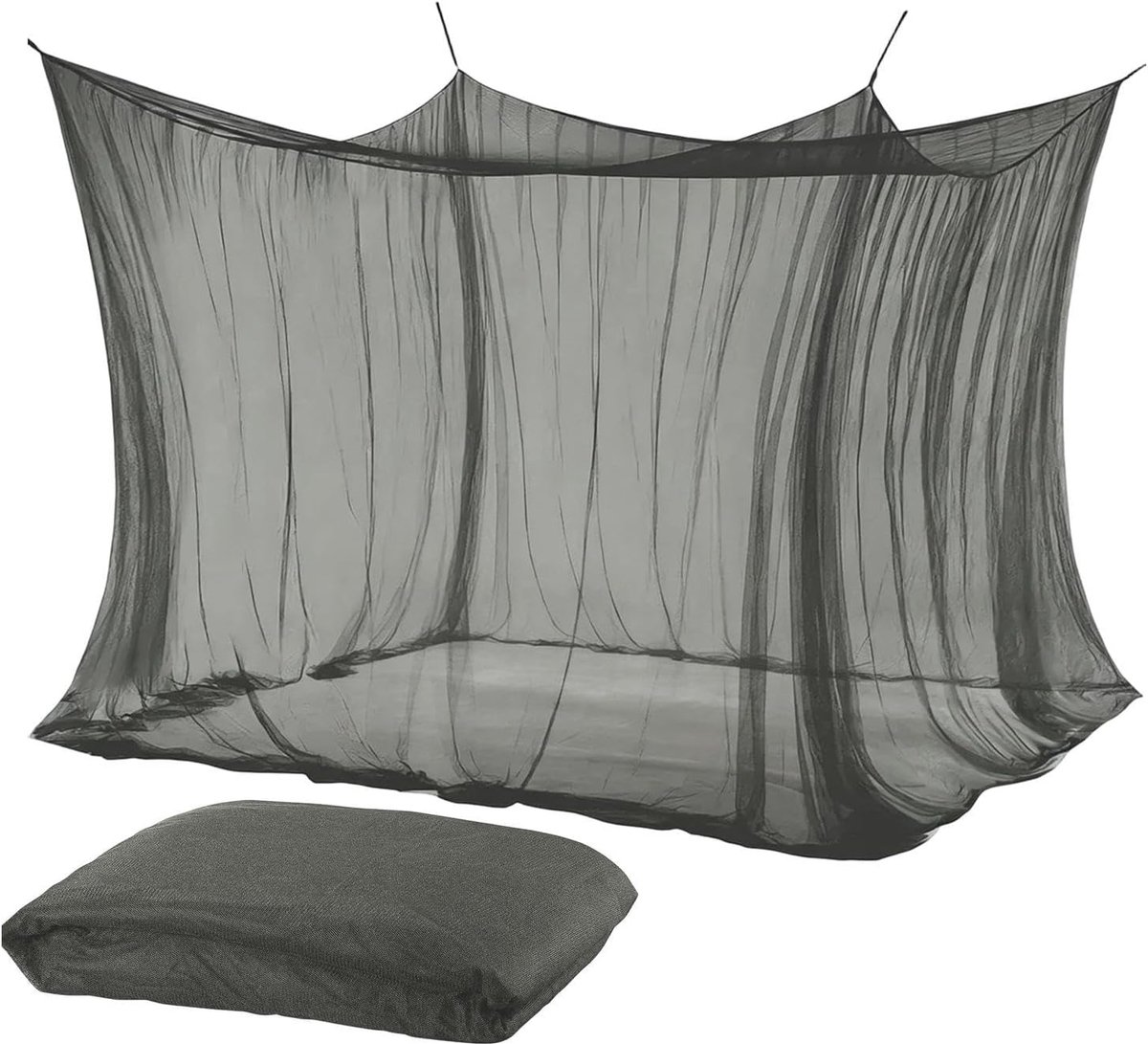 Vierkant Insectengaas met Enkele Deur - 300x300x250 cm - Voor Campingbed - Tuin - Terras - Overkapping en Binnenshuis