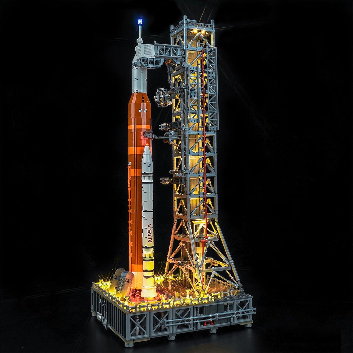 Led-lichtset voor LEGO NASA Artemis ruimtelanceersysteem, LEGO-set niet inbegrepen, decoratieve verlichtingsset voor LEGO 10341 NASA Artemis Space Launch System, creatief speelgoed, standaard versie