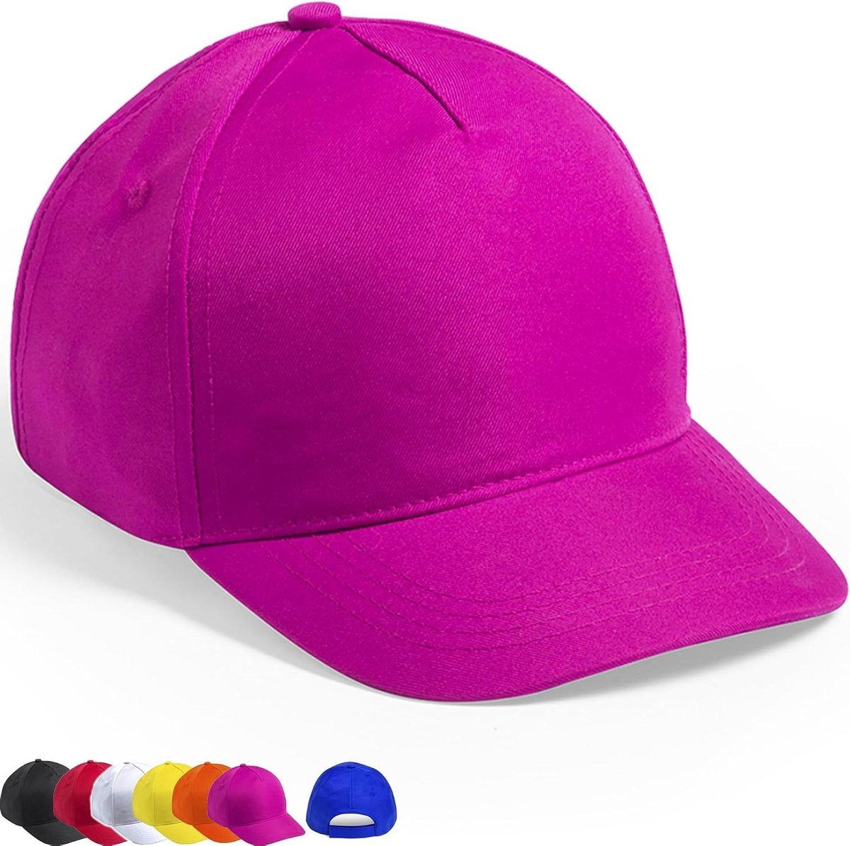 Kinderpet - Baseball cap - Zomerse bescherming - Verstelbare pasvorm - One size - Fuchsia