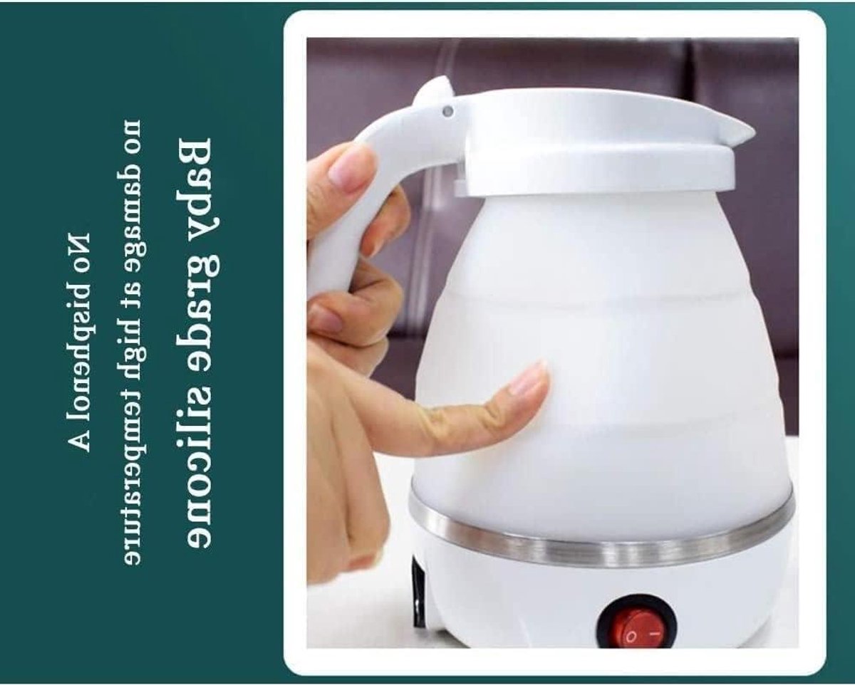 Opvouwbare Waterkoker - Reis Waterkoker - Koffie en Thee Zetten - Dubbele Spanning - 600 ml - Blauw