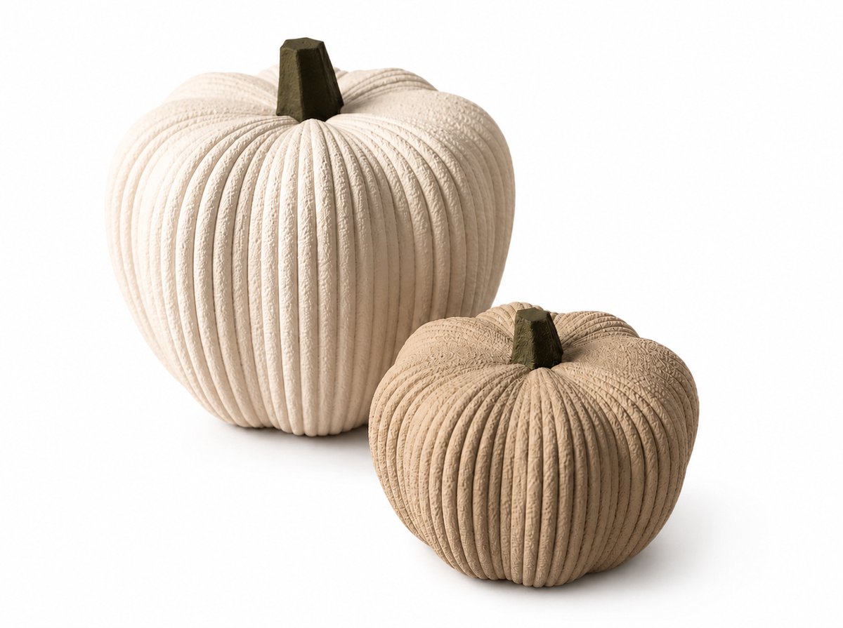 Decoratieve Pompoenen – Moderne Japandi Herfstdecoratie