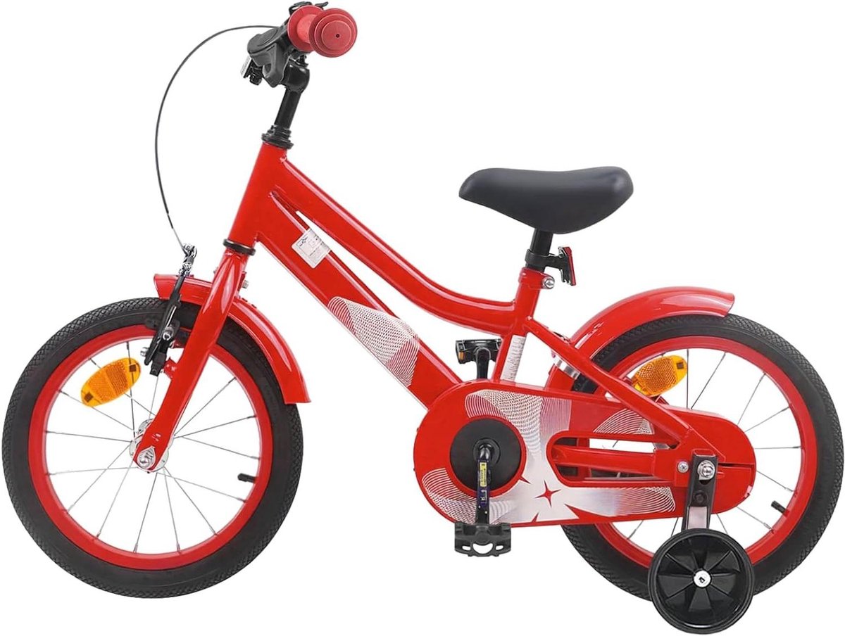 Kinderfiets Loopfiets Peuter Buiten Spelen Stevig Stalen Frame 12 inch Rood