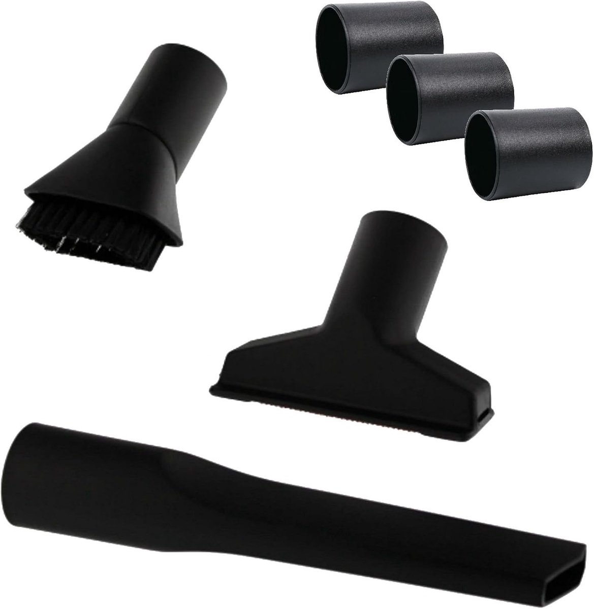 Mondstukken set stofzuiger - mondstukset meubelborstel bekledingsmondstuk spleetmondstuk adapter opzetstuk buisaansluiting Ø 32/35 mm