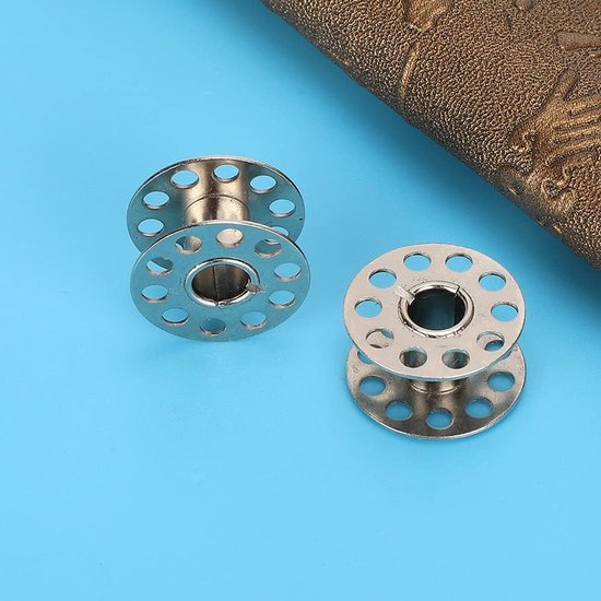 50-pack Roestvrijstalen Naaimachinespoel Kunststof Spoel Metalen Spoel Naaimachine-accessoires voor Huishoudelijke Naaimachine(Roestvrij staal) — afbeelding 5