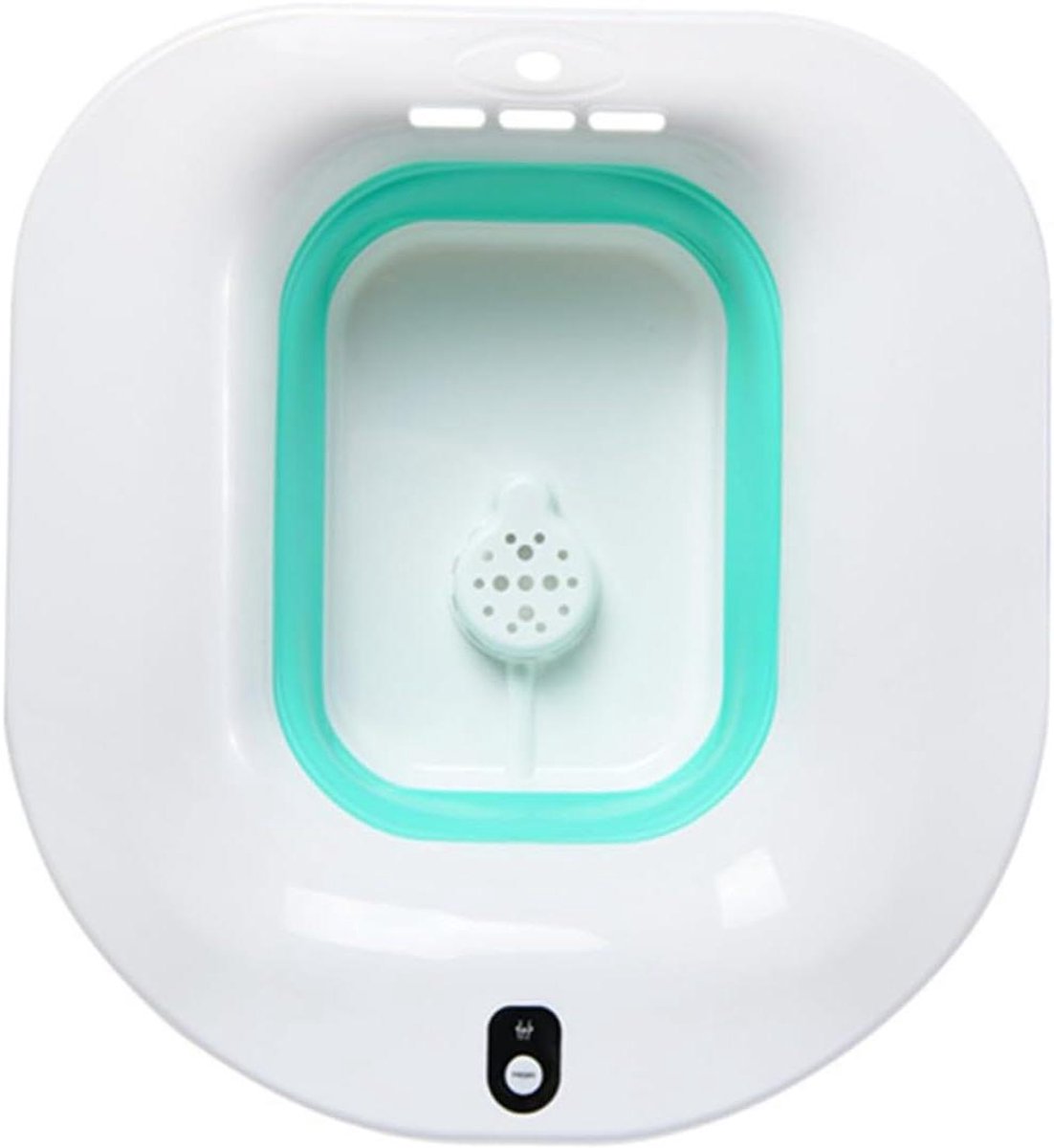 Zitbad voor Toilet - Bidet Zitting - Persoonlijke Hygiëne - Ergonomisch Ontwerp - 375 cm Breed - Groen