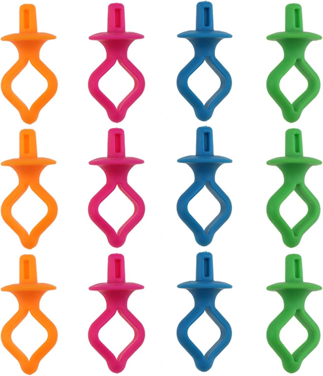 Spoelhouder clips, garenspoelhouder, spoelhouder, draadklemmen, houderclips, garenrolhouder, naaimachine-accessoires, siliconen spoelhouder, 12 stuks