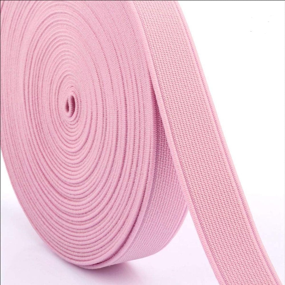 Elastieken van 15 mm breed, gevlochten, elastisch koord, oor, koord, stretch, breien, elastische spoel