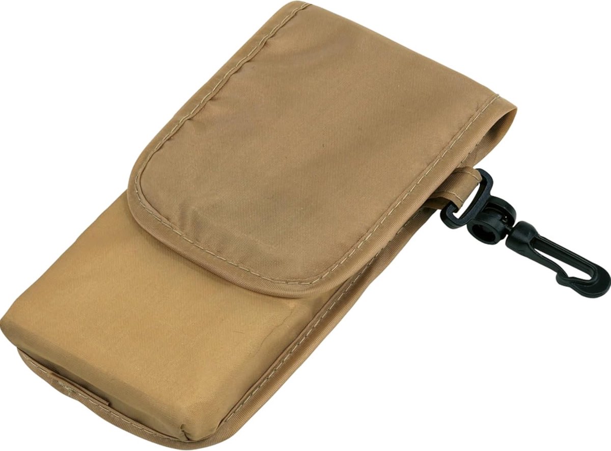 noTrash2003 Boodschappentas boodschappentas shopper van duurzaam 190T polyester opvouwbaar in eigen tas met karabijnhaak lange hengsels ca. 38 x 42 cm, beige, modern