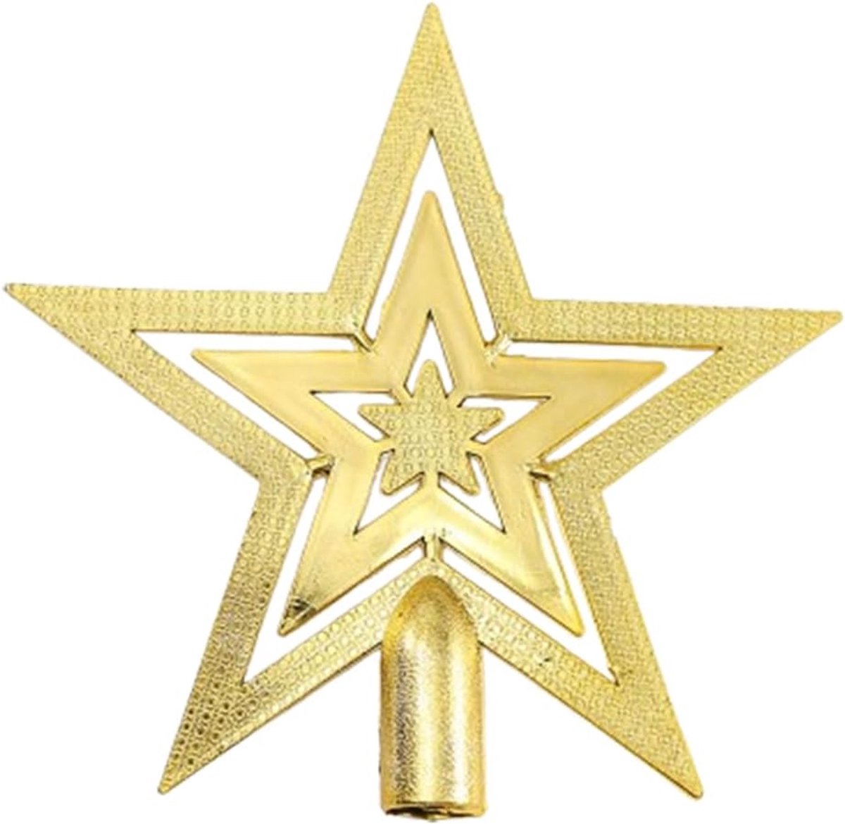 Kerstboomhoed met glinsterende sterren, kerstboomhoed met sterren, elke boomhoed voor kerstboomhoeden