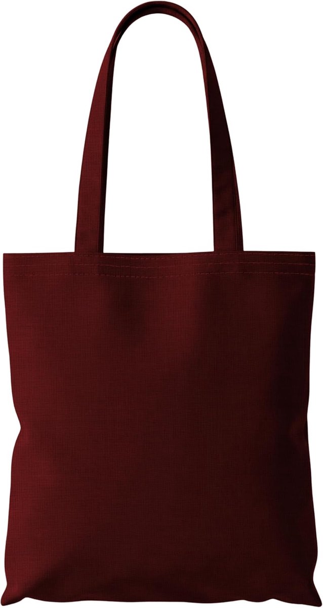 Bag 100% Katoen – Stoffen Tas 38×42 cm met Lange Hengsels | Herbruikbare & Wasbare Shopper | Stevig, Licht & Ideaal voor Boodschappen of Dagelijks Gebruik | Wonky Line