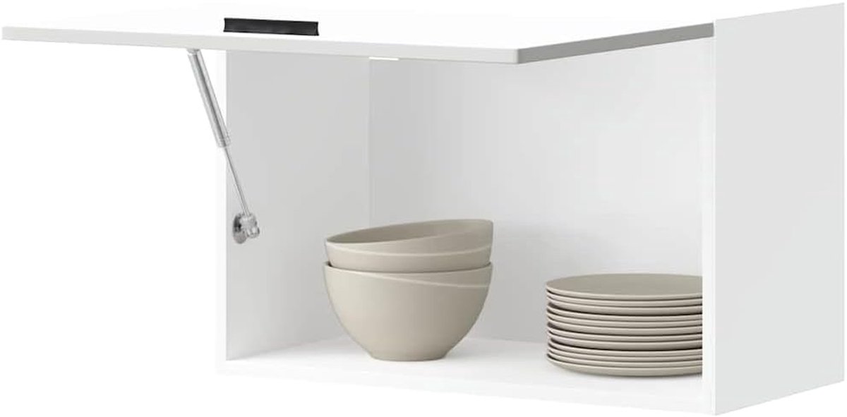 Keuken Wandkast - Opbergkast Keuken - Keuken Organiseren - Duurzaam Materiaal - 60 x 31 x 40 cm - Wit
