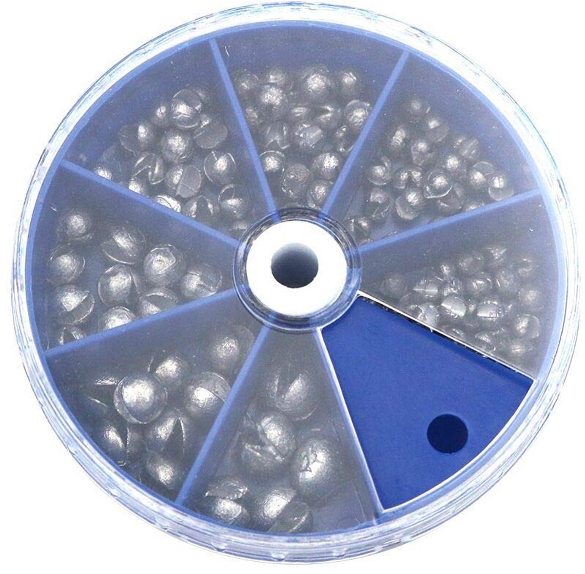 106 stuks Ronde Split Shot Sinker Verwijderbare Visgewichten Sinker 7 Maten