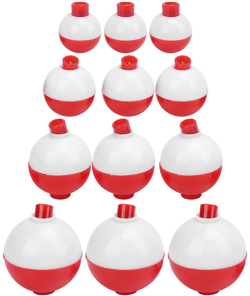 Dobbers, rood wit Stevige harde ABS klikdobbers voor vliegvissen