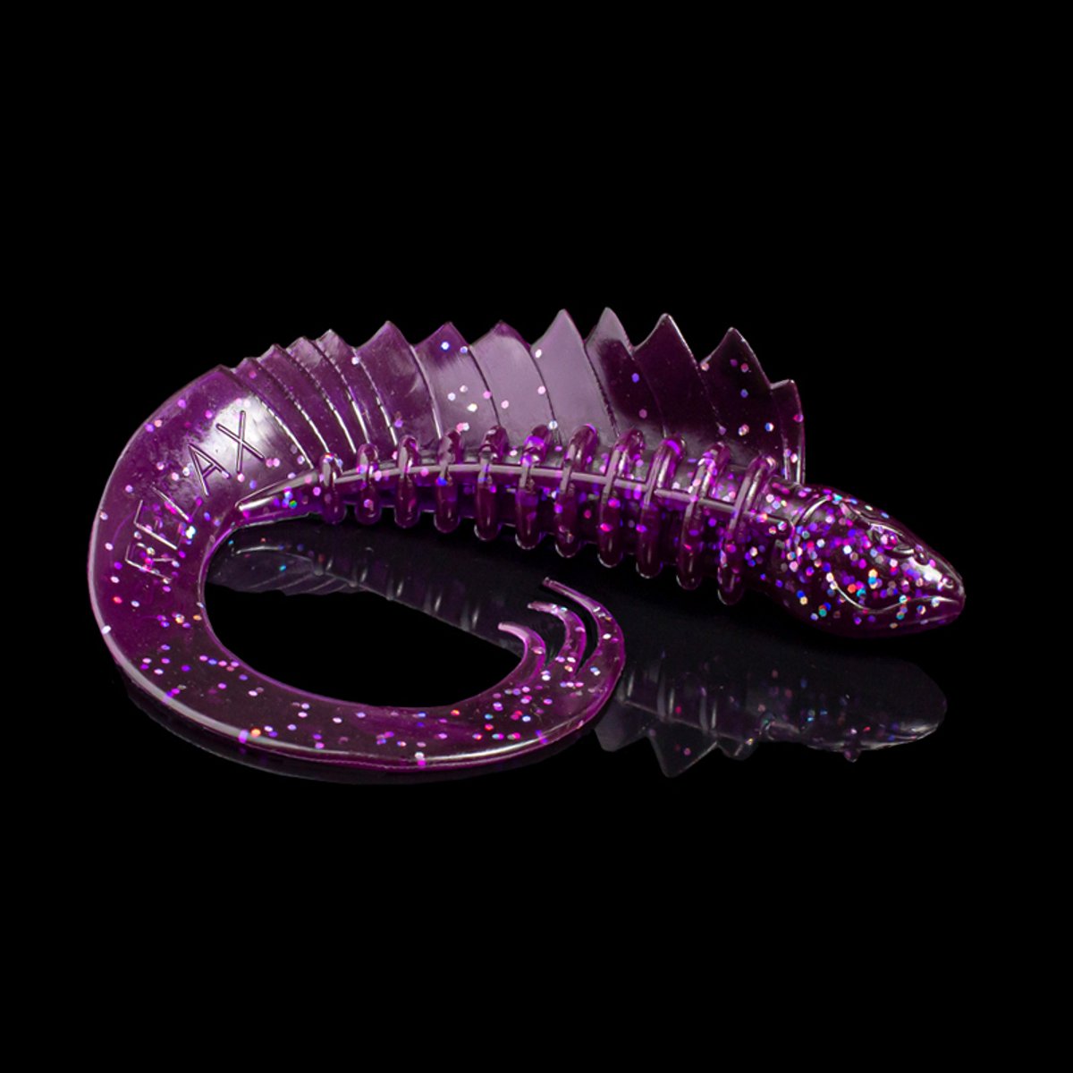 Relax Lures Viper 6 softbait Transparant Purple Silver Glitter (15cm)