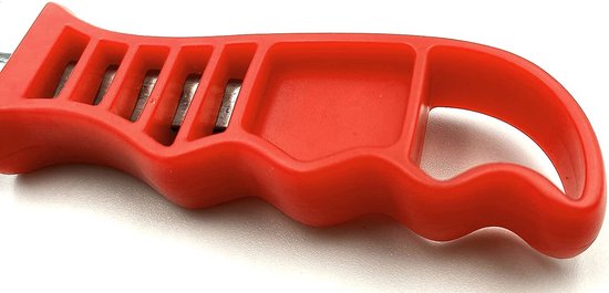 PVC Stijf Gebogen Gegolfd Achterkant Metaal, Ergonomische Kunststof Handgreep, Handborstel van PVC, Ideaal voor Het Reinigen van Gevoelige Materialen — afbeelding 3