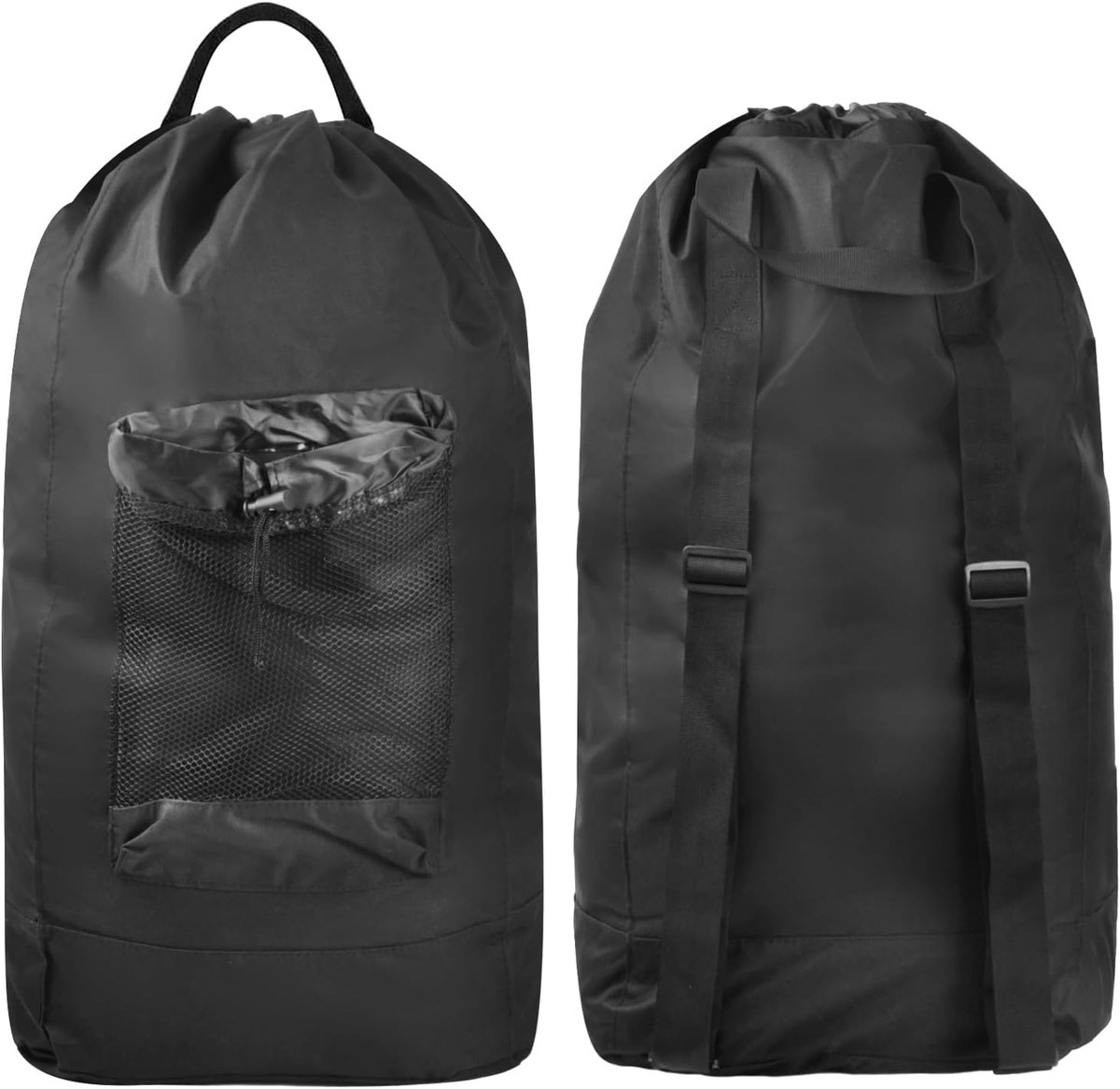 Waszak met trekkoord 33 x 73 cm - Oxford stof - grote capaciteit - ideaal voor kamperen - ShopVlot