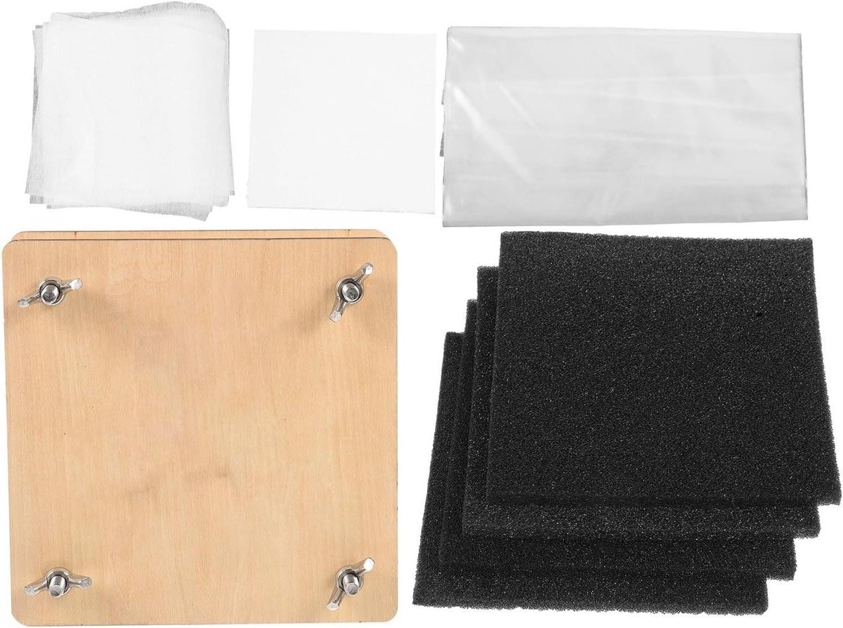 Houten Bloem Persset - Plantenpers Kit - Bloemen Drogen - Stevig Houten Frame - 15x15 cm - Niet gespecificeerd