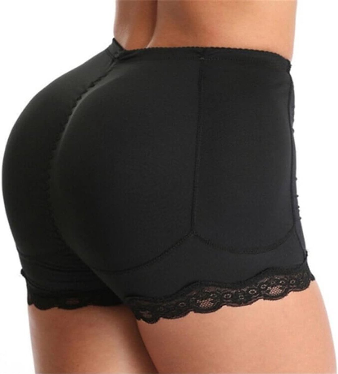 Butt Lifter Taille Enhancer Shapewear met 4 uitneembare heup pads kant onderbroek billen push up hip versterker broekje buikweg buikcontrole