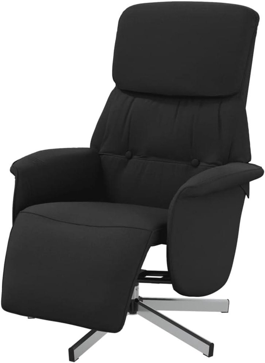 Relaxstoel met Voeteneinde - Draai Stoel - Ontspannen Thuis - 360 Graden Draaibaar - 71 x 91 x 105 cm