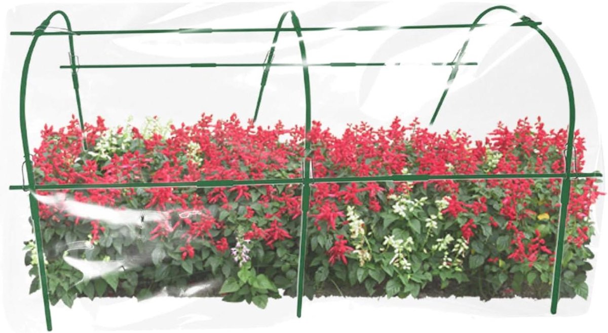 Kasboog Kweekkas - Plantboog Tunnel - Planten Beschermen - Aanpasbare Constructie - 426 x 197 x 68 cm - Niet gespecificeerd