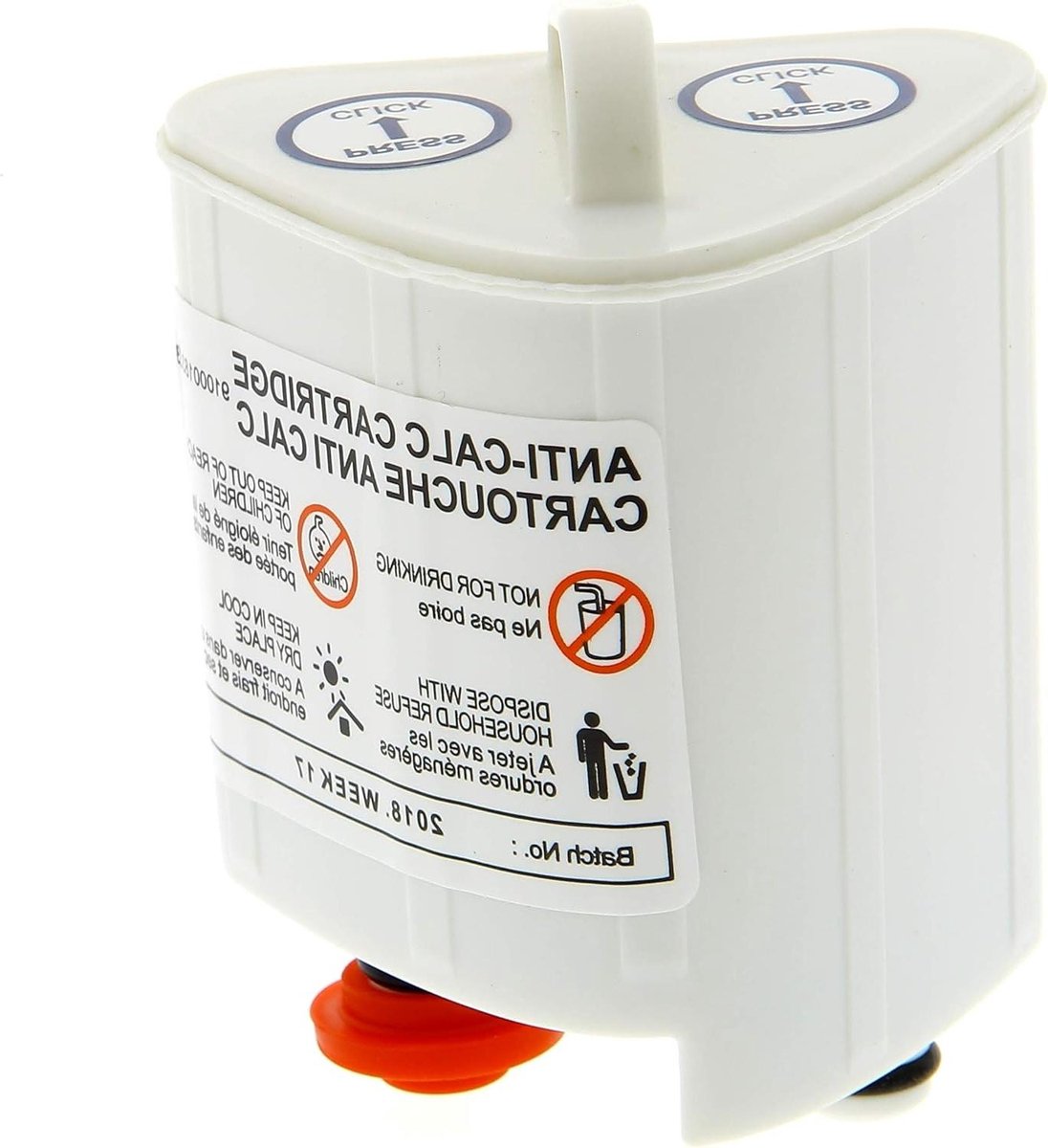 Antikalkcartridge - Waterfilter Patroon - Stoomgenerator Onderhoud - Specifieke Compatibiliteit - N.v.t. - Wit