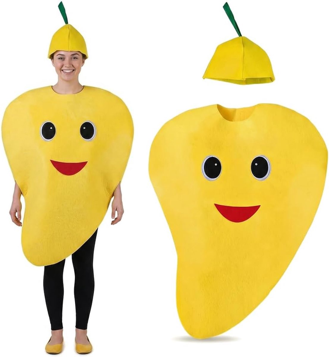 fruitkostuum, mango kostuumset feest, grappig podium, prestatie, carnaval, festival, party, cartoon outfit, kleding, rekwisieten voor volwassenen