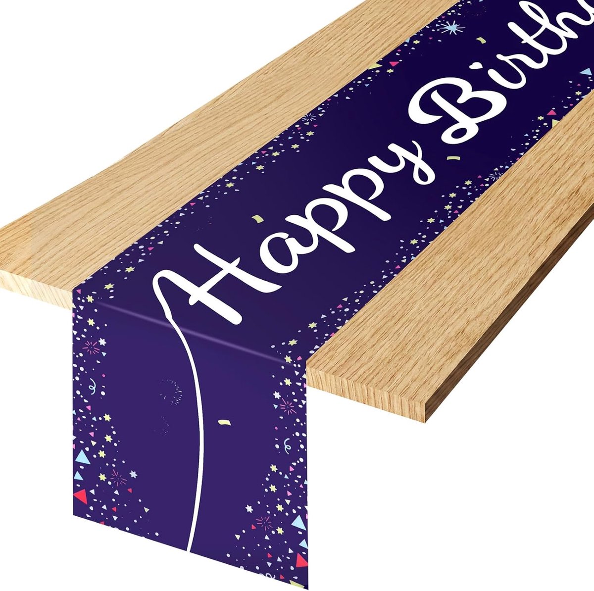 Tafelloper, 180 x 35 cm, feesttafelkleden, decoratie voor de verjaardagstafel, geschikt voor restaurants en feestjes (donkerblauw)
