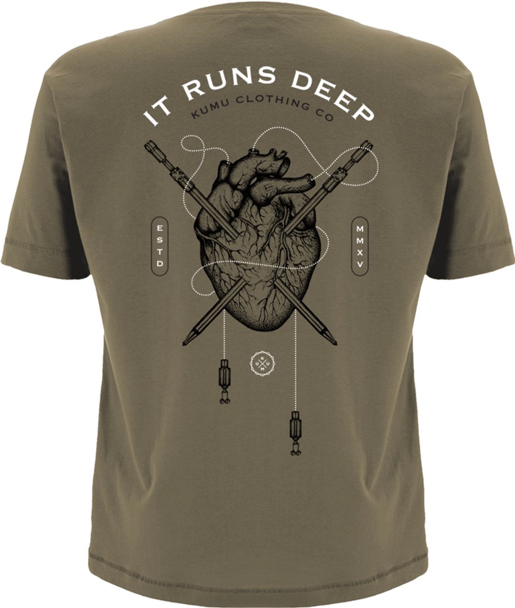 Kumu T-Shirt Bloodline Vis Shirt Multicolor