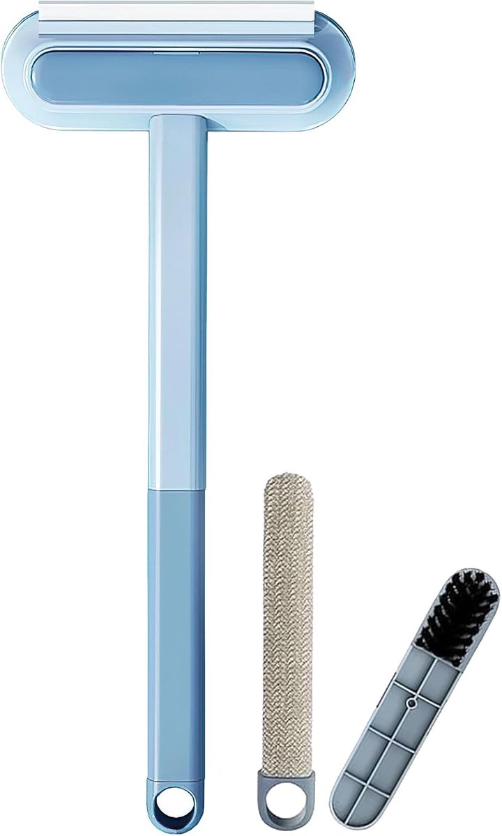 Kat en Hond Huisdier Haar Remover, Dierenhaarborstel, Herbruikbare Pluizenborstel Voor Dierenharen, Met 1 kleine borstel, voor banken tapijten krabpalen en kleding (blauw)