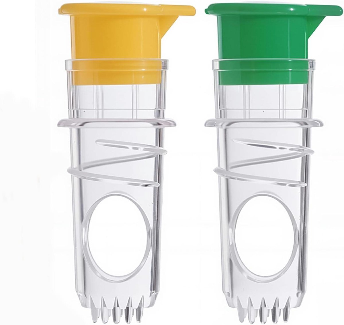 Citroenpers Set - Citruspers Handmatig - Sap Persen - Dubbele Pers - 2 stuks - Geel Groen