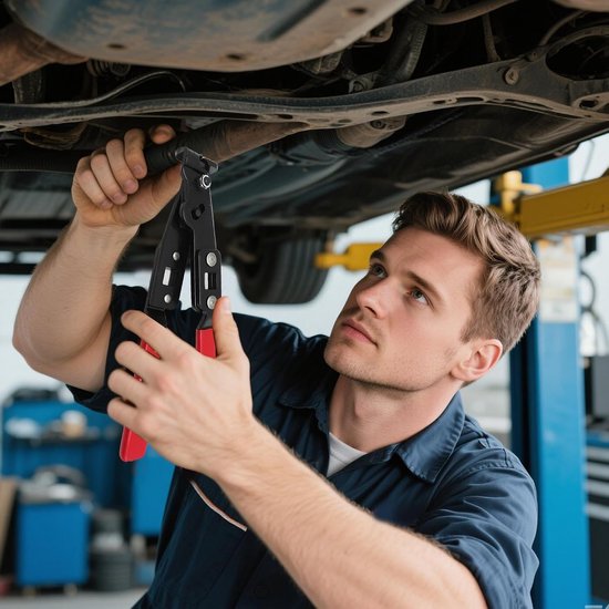 Slangenklem Gereedschap - Tang Klem Tang - Auto Onderhoud - Versterkte Constructie - 24 cm - Zilverkleurig — afbeelding 3