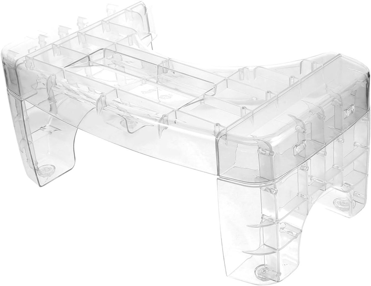 Toilet Voetenbankje - Hurkstoel Krukje - Gezondere Stoelgang - Ergonomisch Ontwerp - 40X22X17.5CM - Transparant