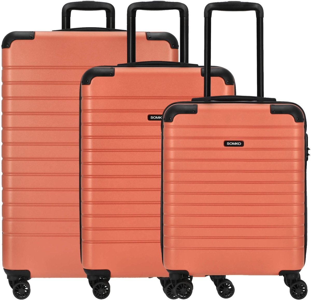 Somko Line - 4-wiel trolley set 3-delig (coral)