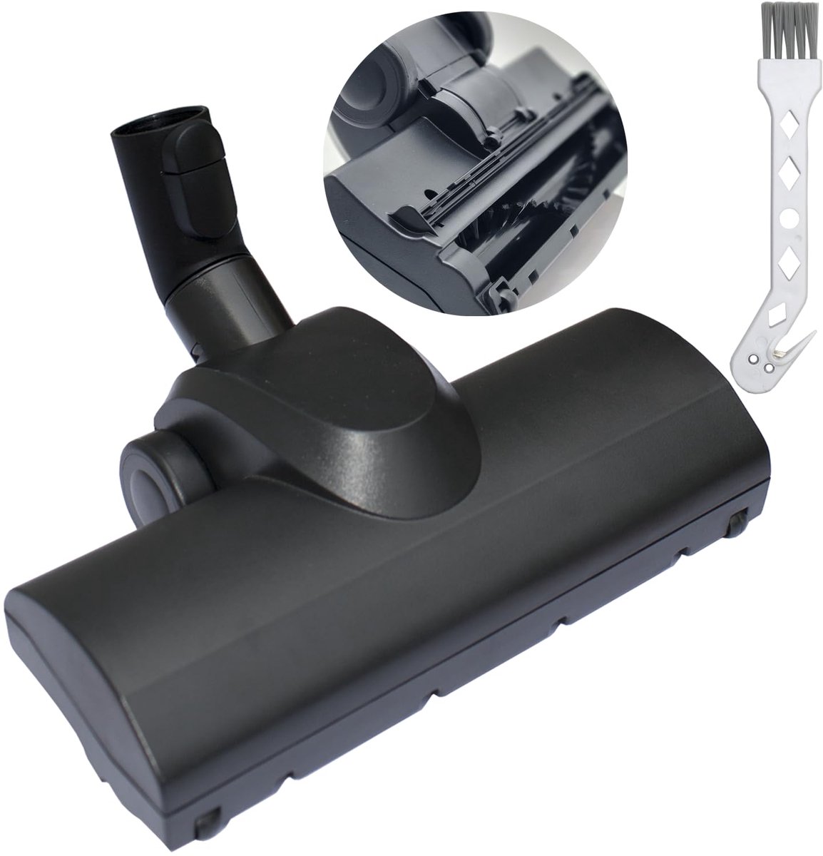 SnelShoppen - Turbo Borstelkop Compatibel met Miele Stofzuigers - Perfect voor Laag Tapijt, Vloerkleden, Tegels en Harde Vloeren, Ideaal voor Huisdier
