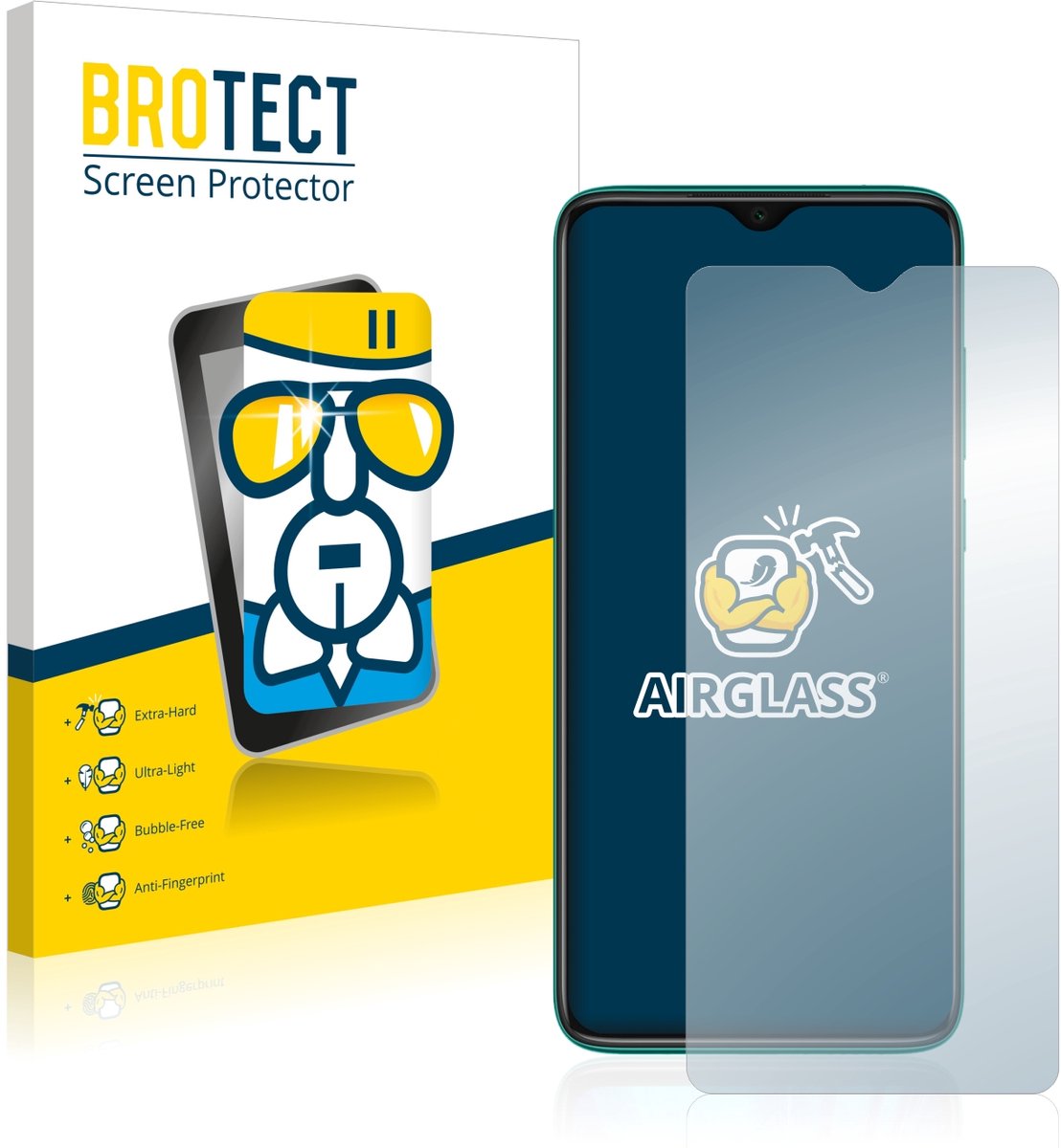 Screenprotector voor Xiaomi Redmi Note 8 2021 Beschermglas transparant