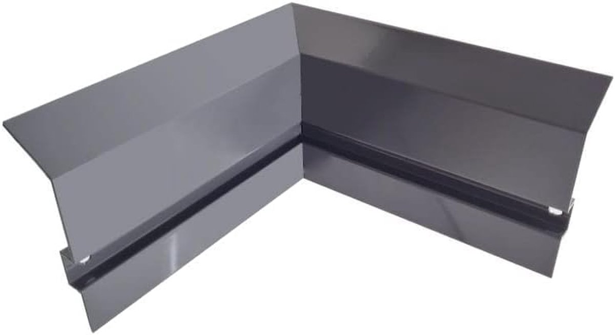 Voethoek Aluminium - Plint Profiel - Vloer Afwerking - 90 Graden Binnenhoek - C2 Basisprofiel - Grafiet