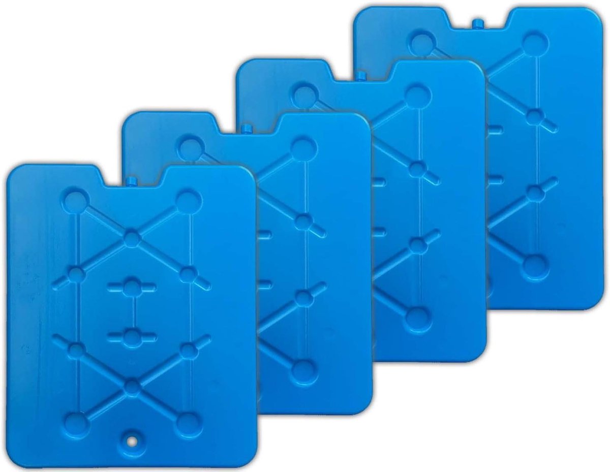 XXL Koelaccu's - Koelpads Koelelementen - Eten Koel Houden - Ultra Plat Ontwerp - 25.5 x 32 cm - Blauw