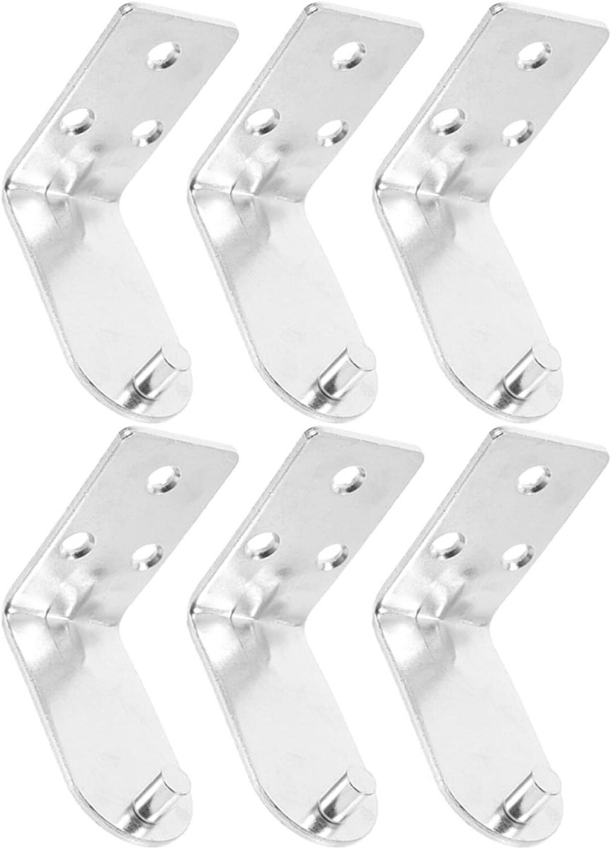 Brandblusser Haken - Brandblusser Beugels - Brandveiligheid Vergroten - Stevige L-vormige Structuur - 7x5.5x3 cm - Zilver