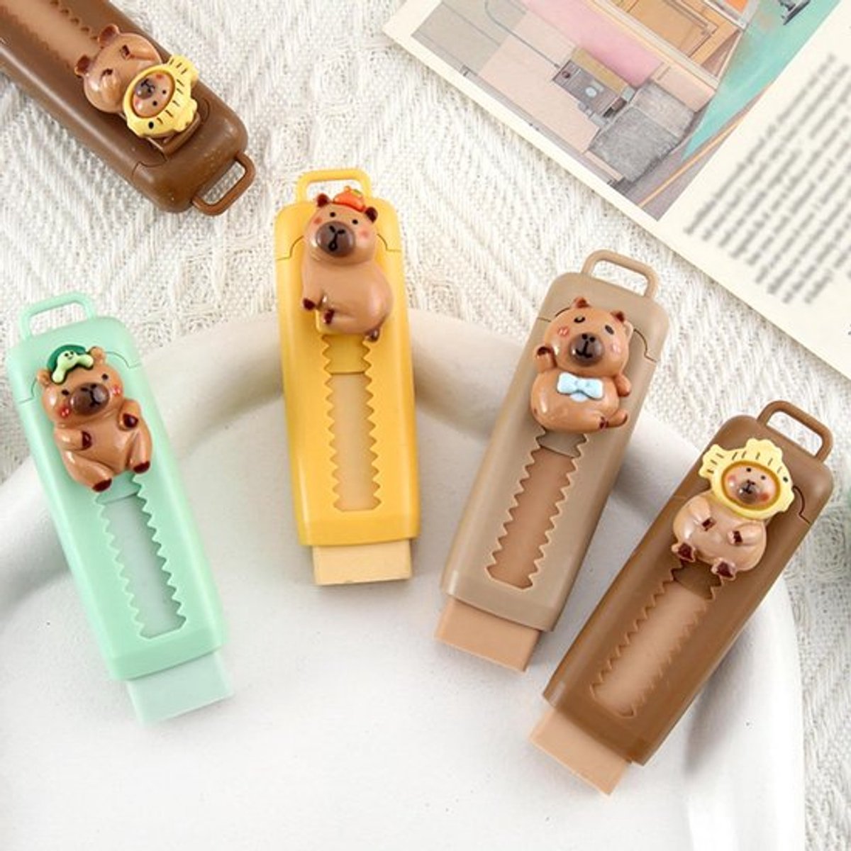 - Intrekbare push-pull-gummen voor kinderen - Cadeau voor kinderverjaardag - Grappige gummetjes