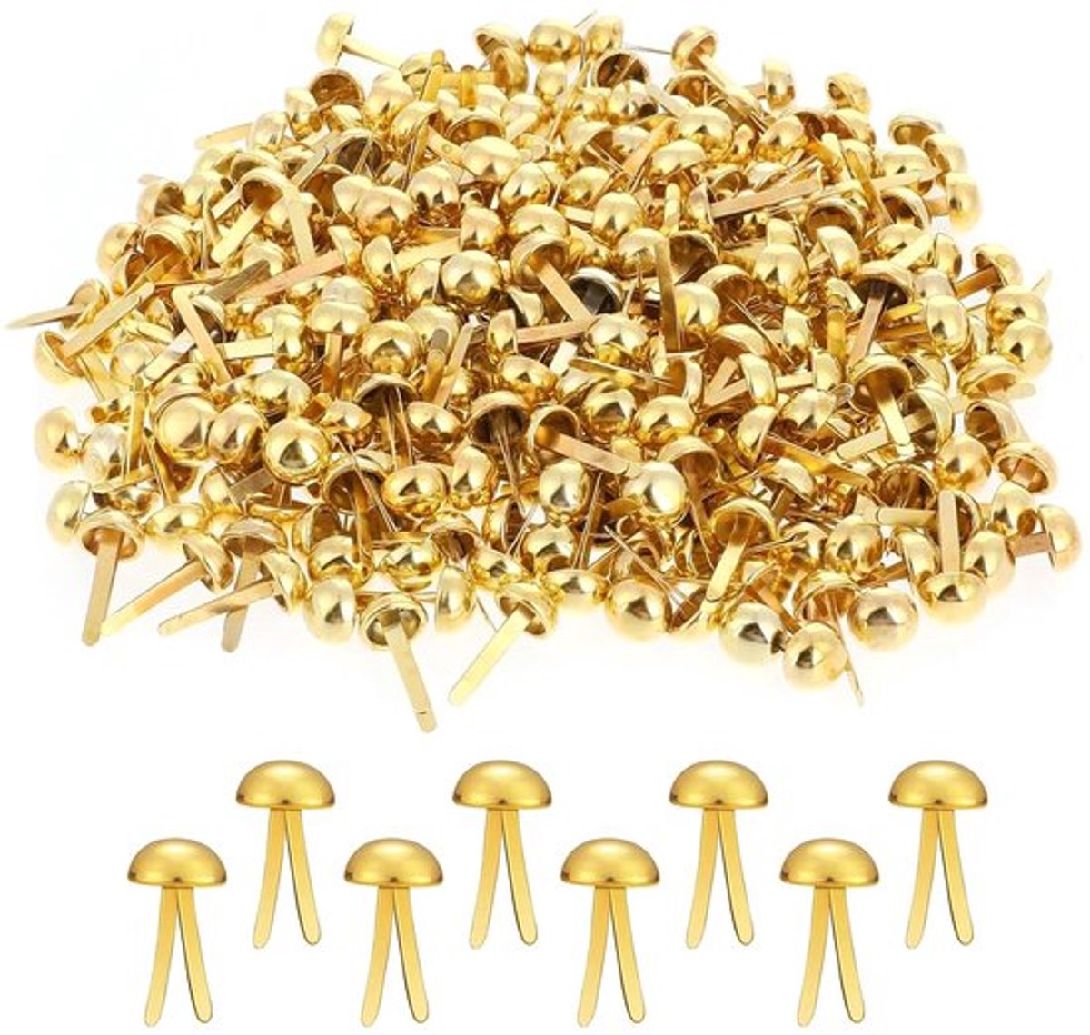 - Goudkleurige metalen Parijse clips - 300 stuks - Perfect voor scrapbooking - Decoratieve accessoires - Creatief handwerk - Duurzaam en ge...