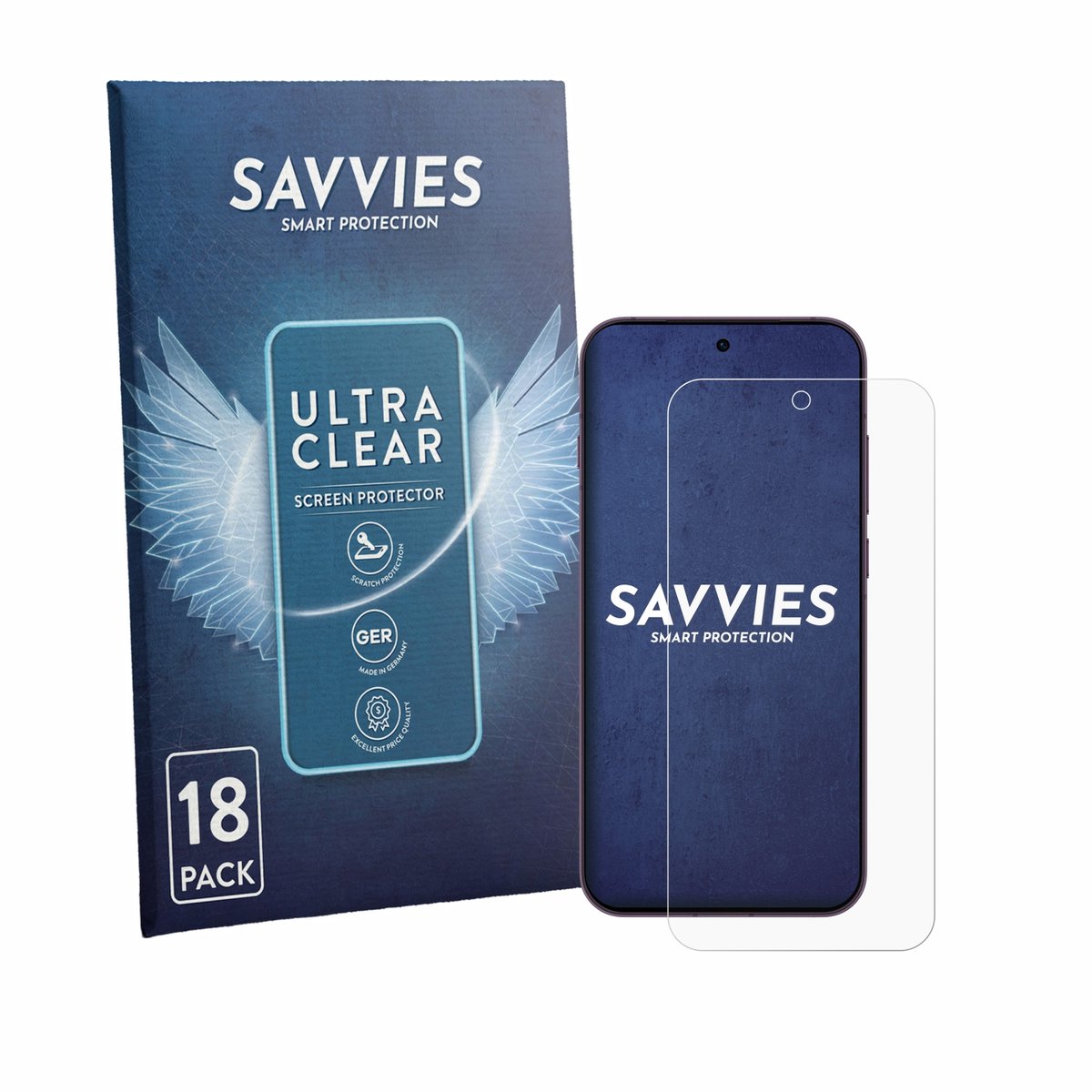 Savvies - Screenprotector voor Oppo Reno 16 - Folie Beschermfolie transparant 18 Stuks