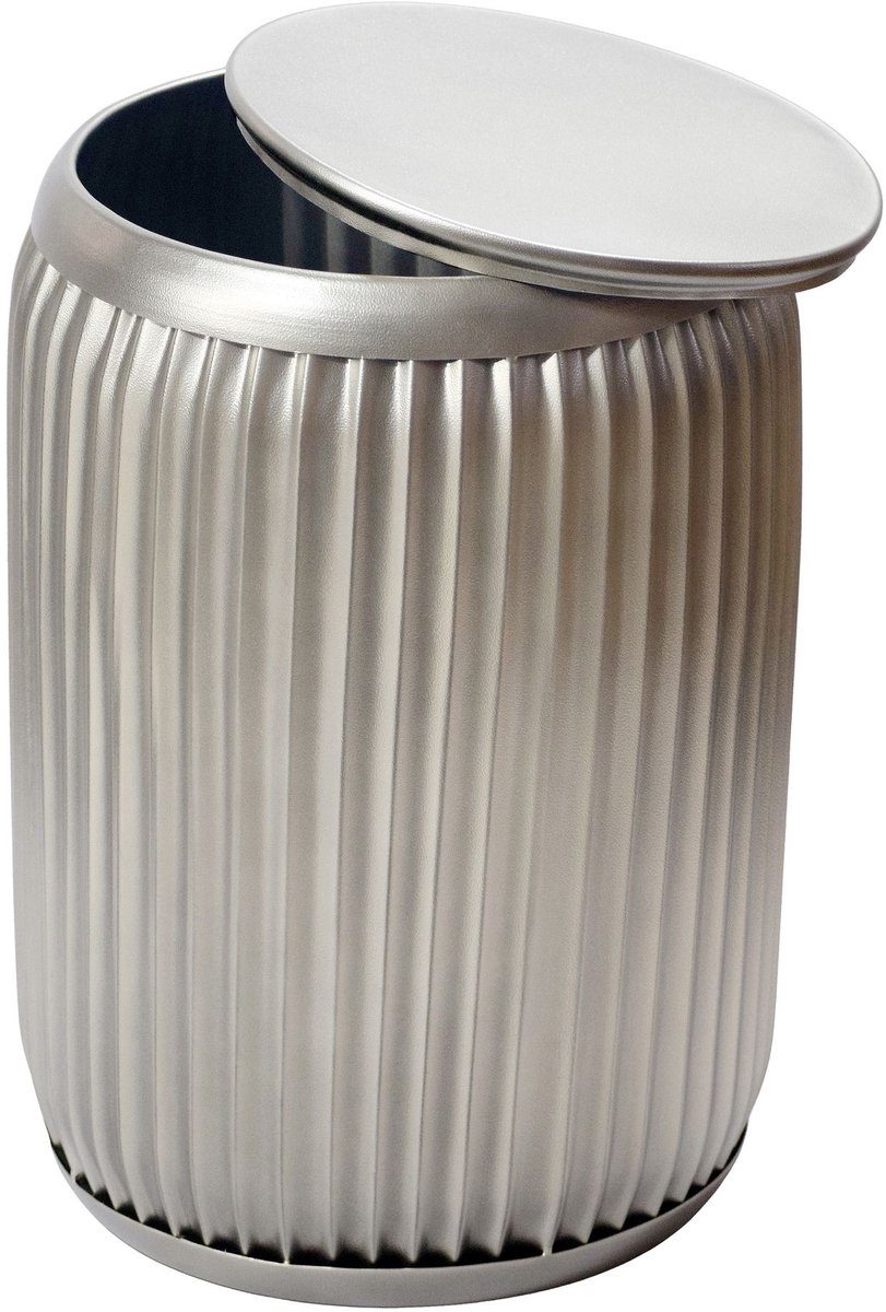 Bijzettafel metaal zilver 35 cm afneembaar - WL7.480