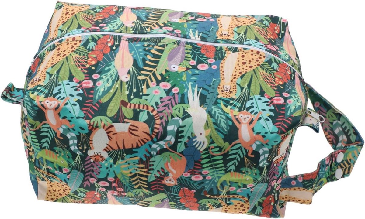 Luieropslagtas - Natte luiertas Luiertas organizer - Babyverzorging onderweg - Waterdicht en ademend - 27.5X17X17CM - Groen