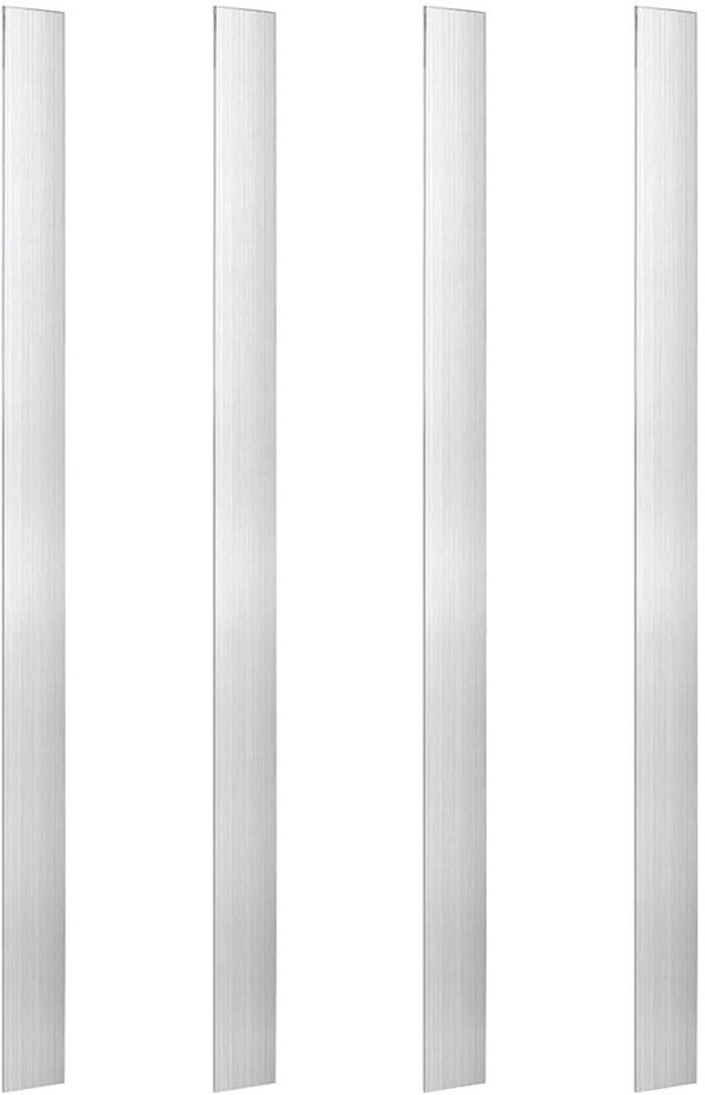 Aluminium Stang 40,6 cm Lang - Platte Stang - 3 mm Dikte - 4 Stuks - Voor Frames/Steunen - Geschikt voor Lassen - Aluminium Profiel