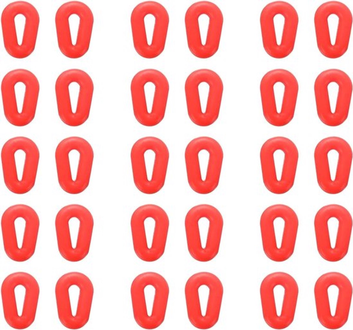 Siliconen Oor Grips voor Brillen - Antislip Brillen Oorhouders - 15 Paar - Rood - Geschikt voor Brillen, Zonnebrillen en Sportbrillen