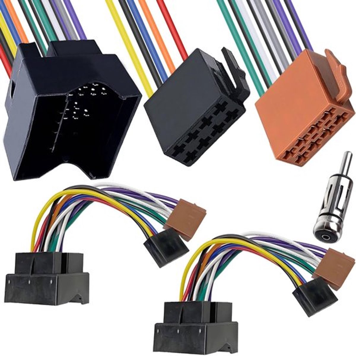 ISO Adapter Kabel - 16 Pin Kabel voor Auto Radio - Geschikt voor VW Ford BMW - Hoge kwaliteit - Eenvoudige installatie - Universeel gebruik