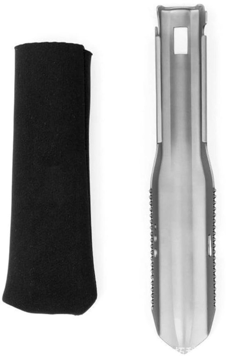 Backpacken Troffel Shovel - Titanium Hand Schop - Lang Handvat - Outdoor - Camping - Wandelen - Compact - Lichtgewicht