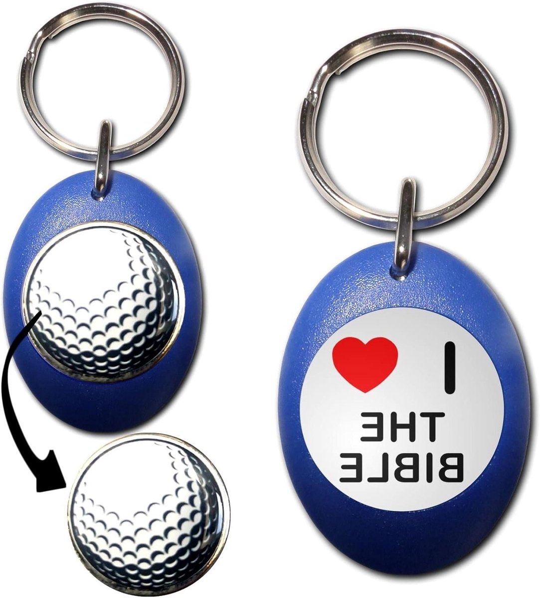Golfbal Marker - Sleutelhanger Marker - Golfen - Magnetisch Gehuisvest - 25mm - Blauw